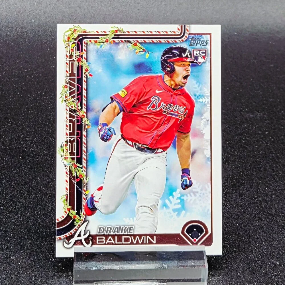 2025 Drake Baldwin Rainbow RC's Atlanta Braves Top Prospect - Picture 8 of 9